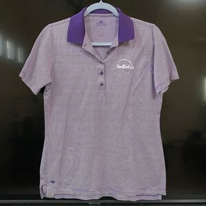 Peter Millar Women's Purple Striped Polo FedEx Cup, Size L
